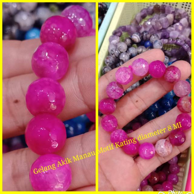 GELANG BATU AKIK MANAU.ACCESSORIES KALIMANTAN.SOUVENIR KHAS KALIMANTAN