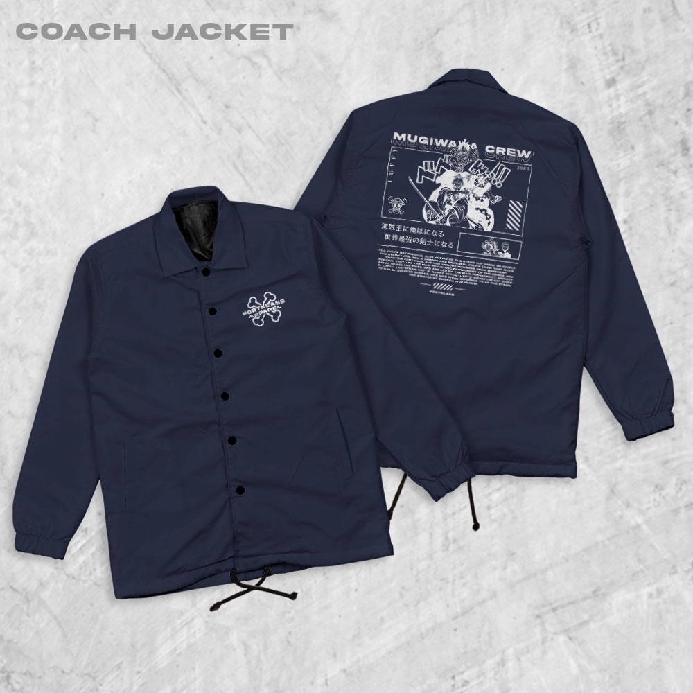 Fortglass Mugi Coach Jaket Pria Outwear Unisex Parasut