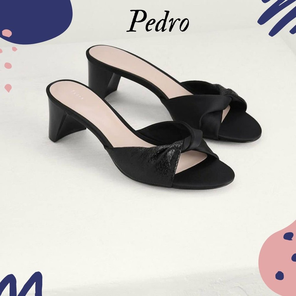 SANDAL WANITA PEDRO | MULLES SHOES | PEDRO SHOES WANITA |MULES HEEL | PREMIUM IMPORT | PS524