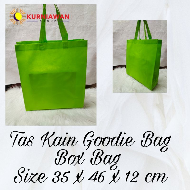 

Tas Kain Goodie Bag BOX BAG SPUNBOND Uk 35 x45 PER PCS
