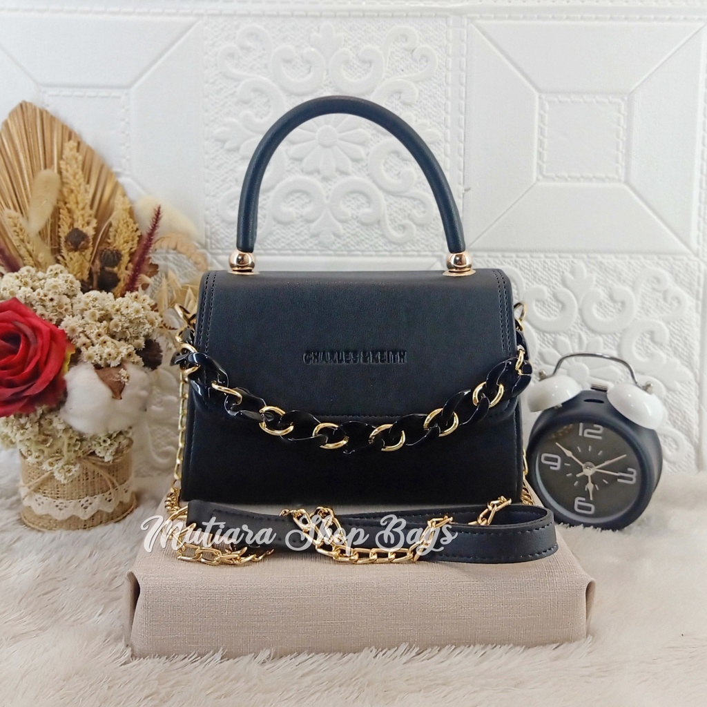 NEW TAS SELEMPANG JINJING HANDBAG FREE TALI RANTAI AKRILICK