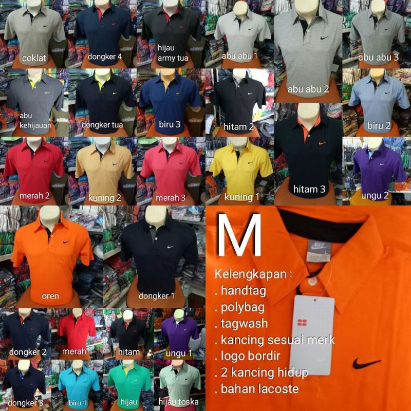 Nike Poloshirt Unisex / Kaos Kerah Nike / Kaos Polo Nike TERMURAH