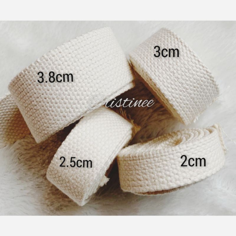 Webbing katun 3cm (1 meter)