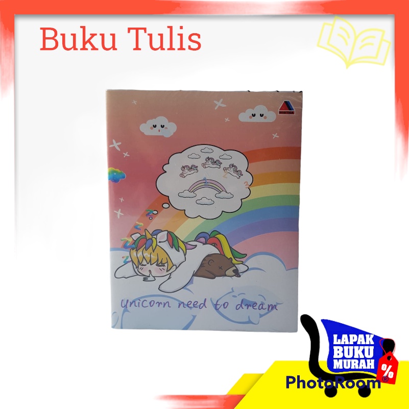

Buku Tulis | buku tulis unicorn | isi 10 buku | 38 lembar kertas | buku murah