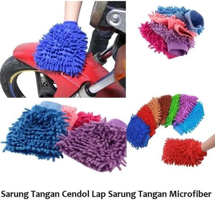 SARUNG TANGAN CENDOL microfiber Serbaguna Detailing Cuci Mobil Motor