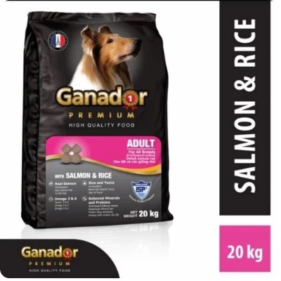 Ganador Salmon & Rice Adult Dog Food 20kg Original High Quality