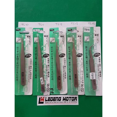 Pinset Stainless Steel Runcing Bengkok Tumpul Pingset Non Magnetic