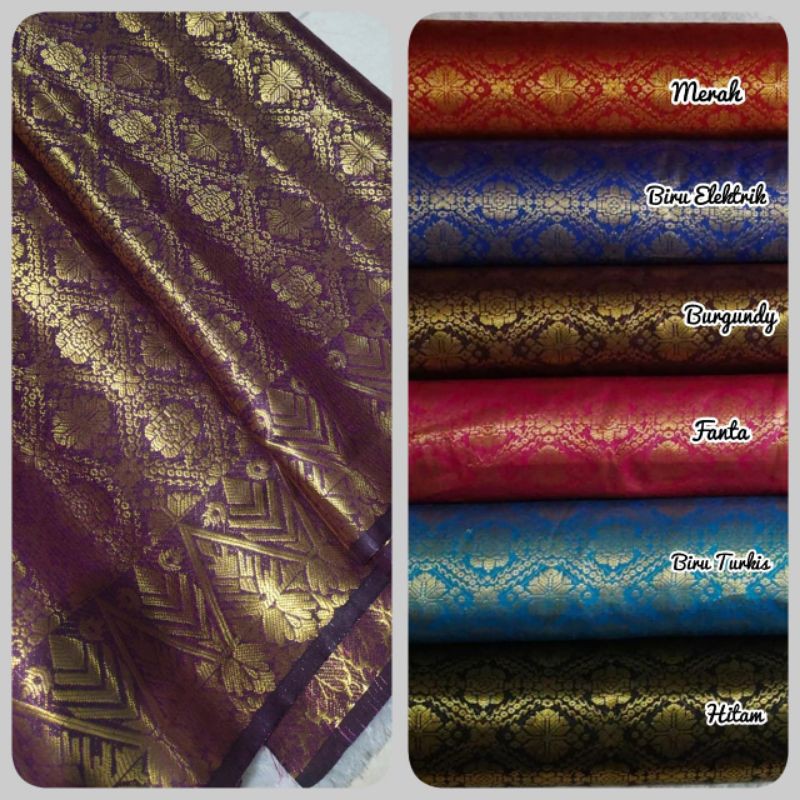 Kain songket mesin , bahan songket , toko songket , songket murah