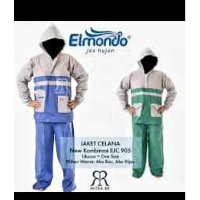 jas hujan stelan elmando