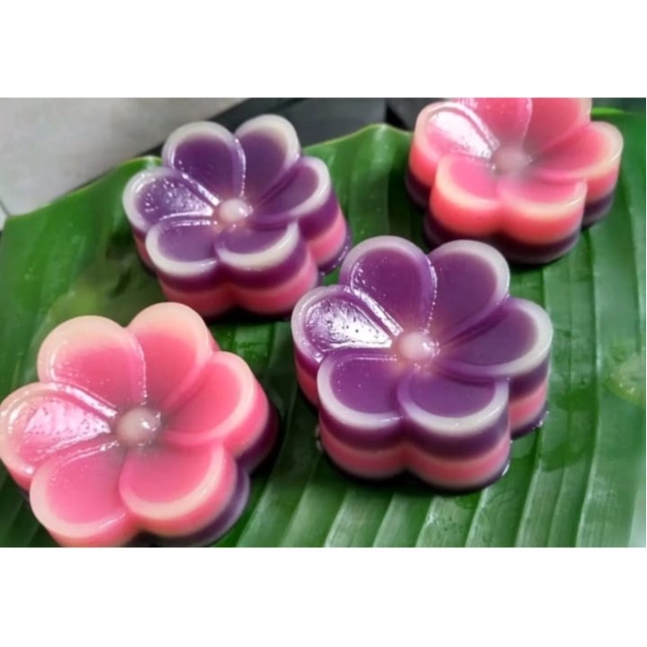 Cetakan Puding Agar Jasmine / Cetakan Jelly / Cetakan Putu Ayu Jasmine / Cetakan Kue Plastik isi 12pcs