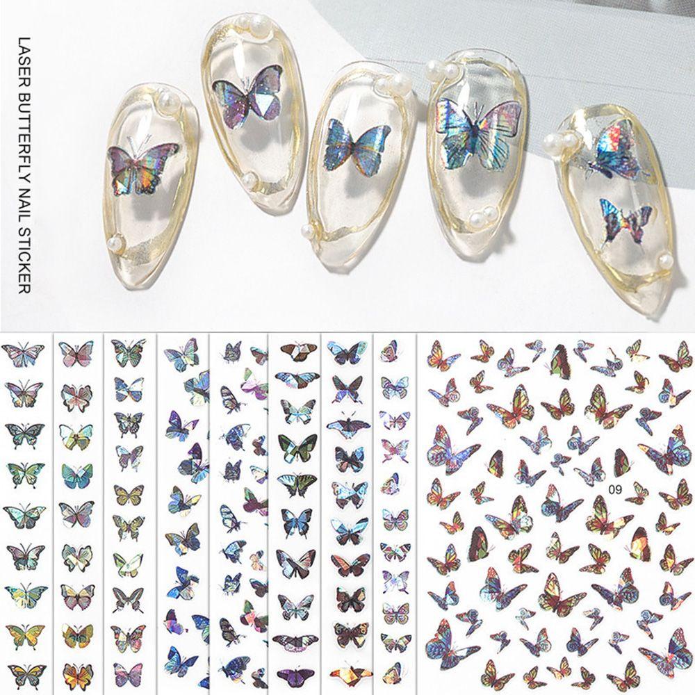 Preva Stiker Kuku Hot Nail Decals DIY Hologram