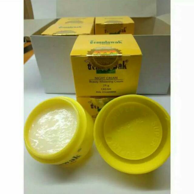 ( ECER ) CREAM TEMULAWAK MALAM ORIGINAL / Cream temulawak malam holo super