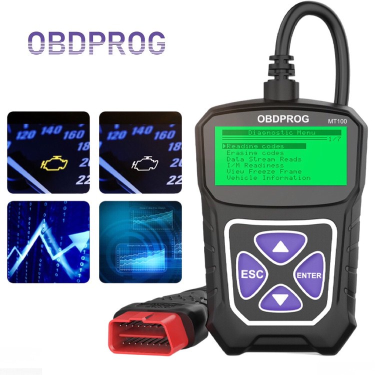 OBDPROG MT100 OBD2 Scanner Car Scanner ODB2 Automotive Scanner For Car Code Reader Scanner Tools Auto Car Diagnostic Tool PK ElM327