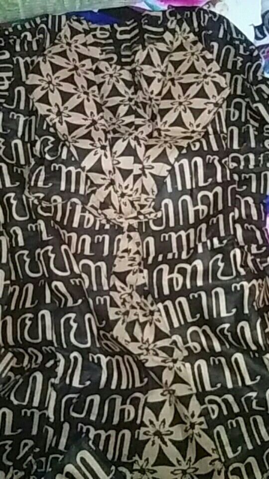 Bisa Pisah Batik Couple Keluarga Sania Ruffle Ori Ndoro Jowi Termurah Motif Aksara