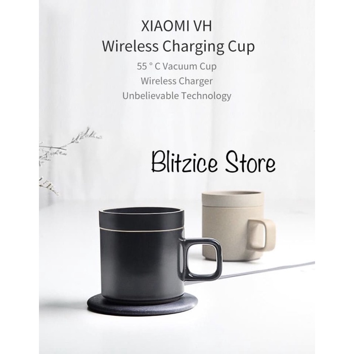 XIAOMI VH Wireless Charging Thermos Electric Cup Coffee Mug Saucer