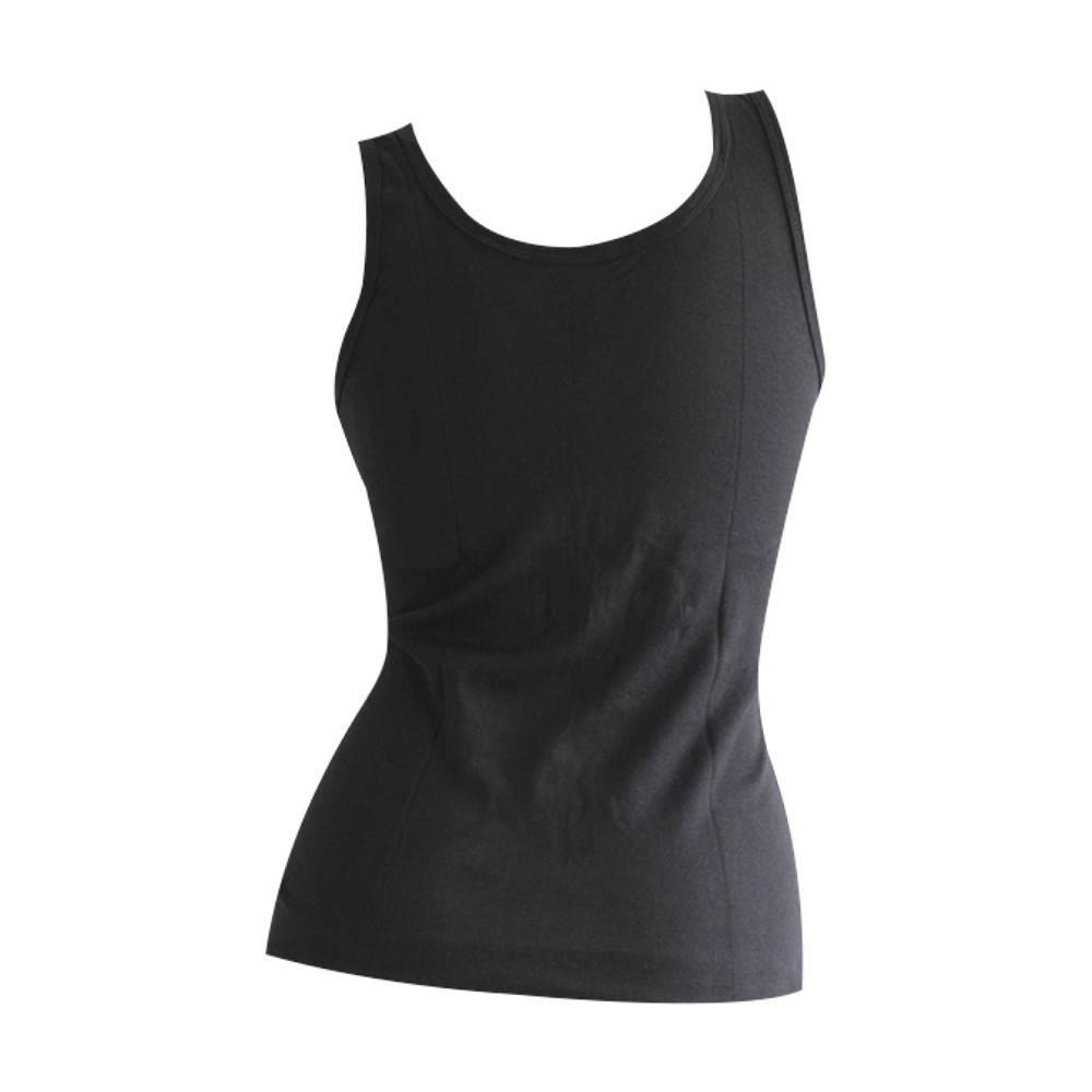 Scelta - Atasan Tank Top Wanita Katun Tanktop Polos Renda Tali Besar Hitam Putih Coklat 1085 thumbnail 6