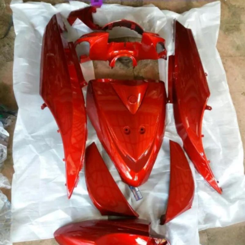 full body halus Yamaha MIO J merah