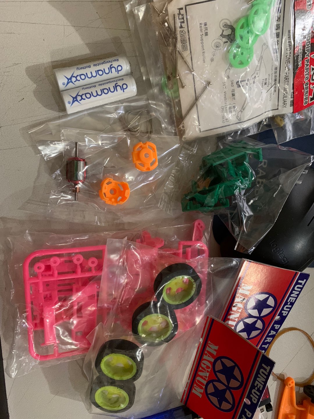 Roller Tamiya Plastik + Tiang Murah Kunci Pas