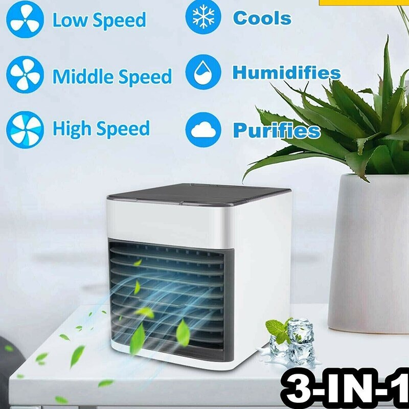 Kipas Cooler Mini Mini Pendingin Udara Portabel Kecil AC Arctic Air Conditioner 8W AA-MC4