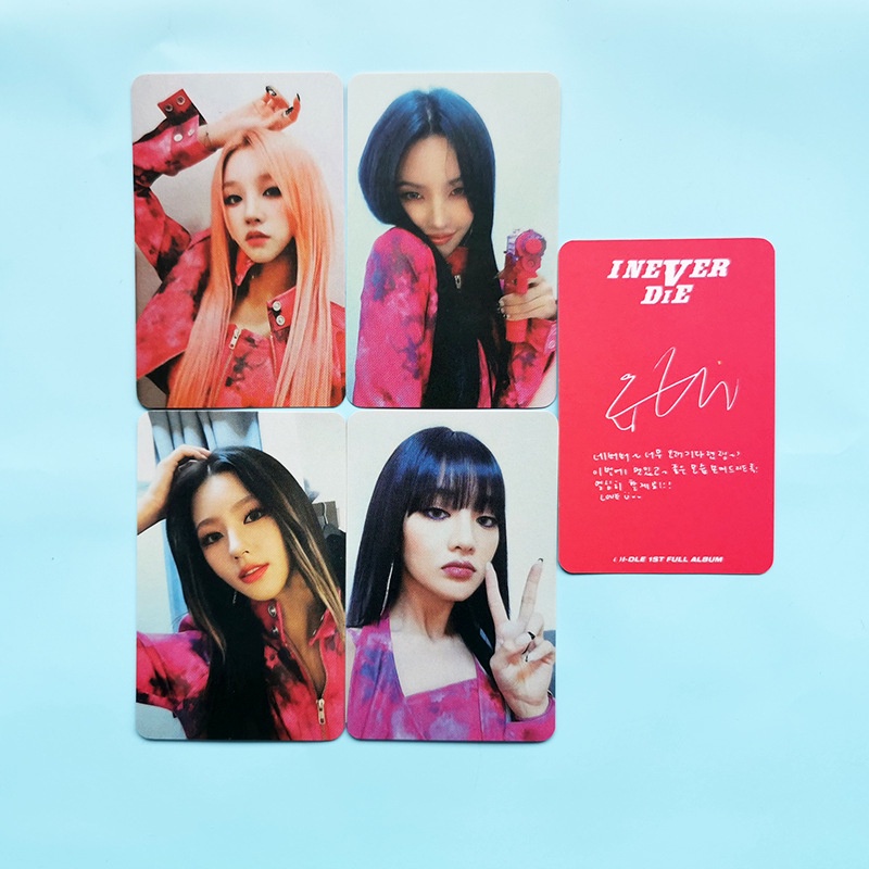 5pcs / set Kartu Pos Desain I-DLE Photocards I NEVER DIE Fan