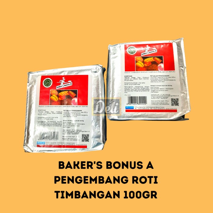 

Bakers Bonus Bread Improver Pengembang Roti 500gr