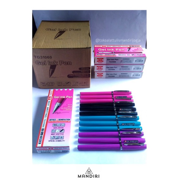 

[ size LUSIN ] TIZO GEL INK PEN type TG31060 - Pulpen Gel Tizo