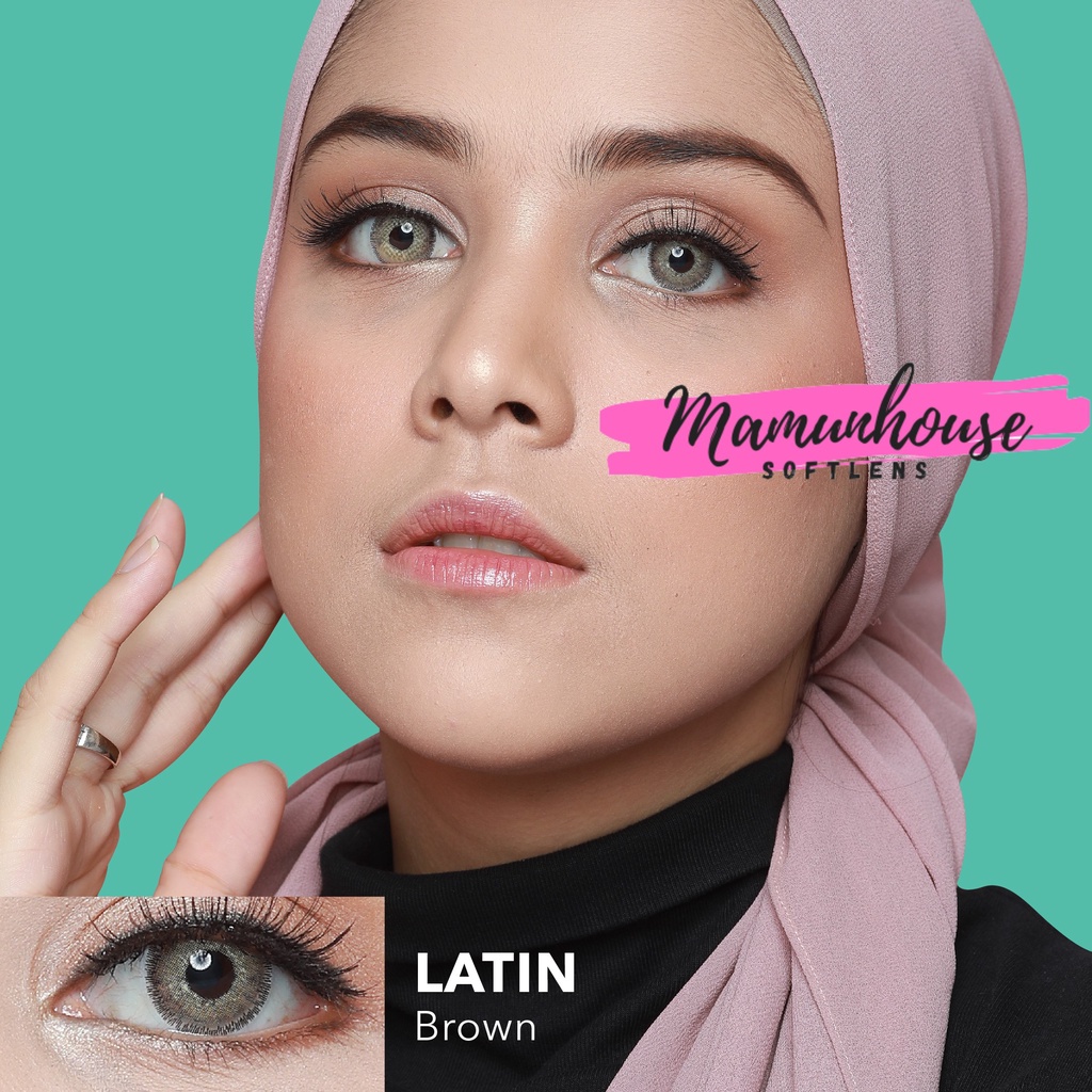 ORIGINAL Softlens Latin 3T 3 Tones Gray Grey Brown Blue Tosca Green Soft Lens Murah Minus Soflens