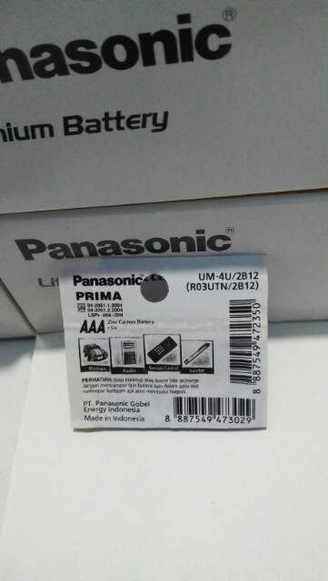 2 pcs Batre battery baterai panasonic AAA atau A3 Original japan quality