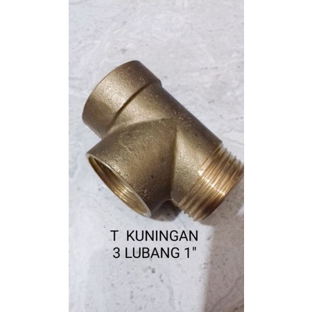 [GROSIR] T POMPA AIR / TEE POMPA AIR / TEE PUMP 3 LUBANG KUNINGAN