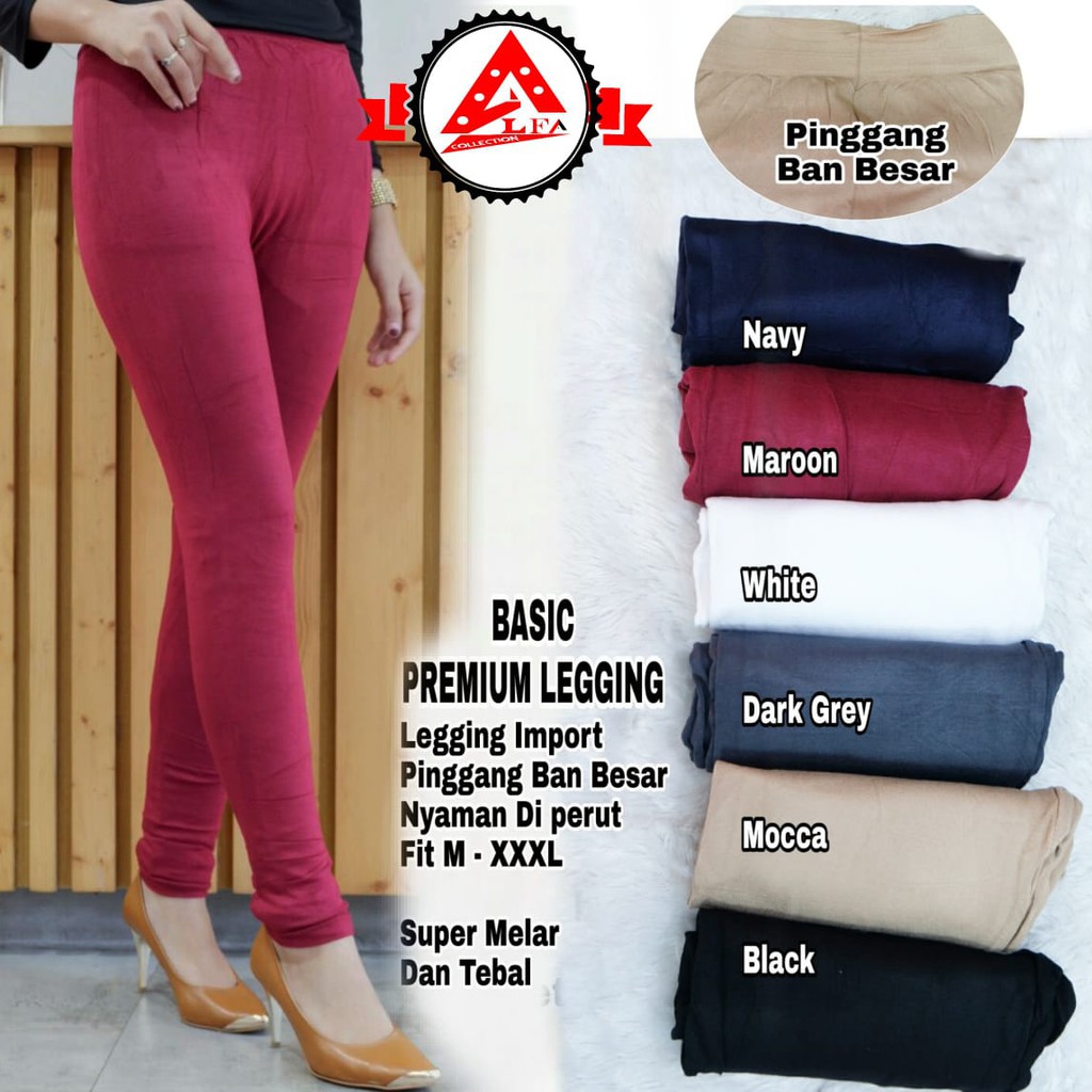 LEGGING BASIC PREMIUM KUALITAS IMPORT SANGAT MELAR