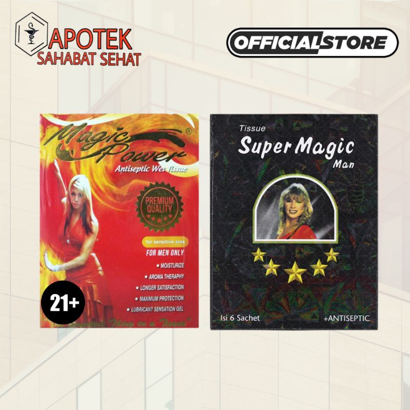 Tisu Antiseptik Super Magic / Magic Super @ 6 Sachet