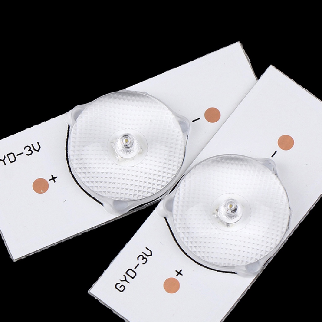 50pcs Lampu Manik-Manik 3v Smd Dengan Filter Lensa Optik Untuk Led 32-65 Inch