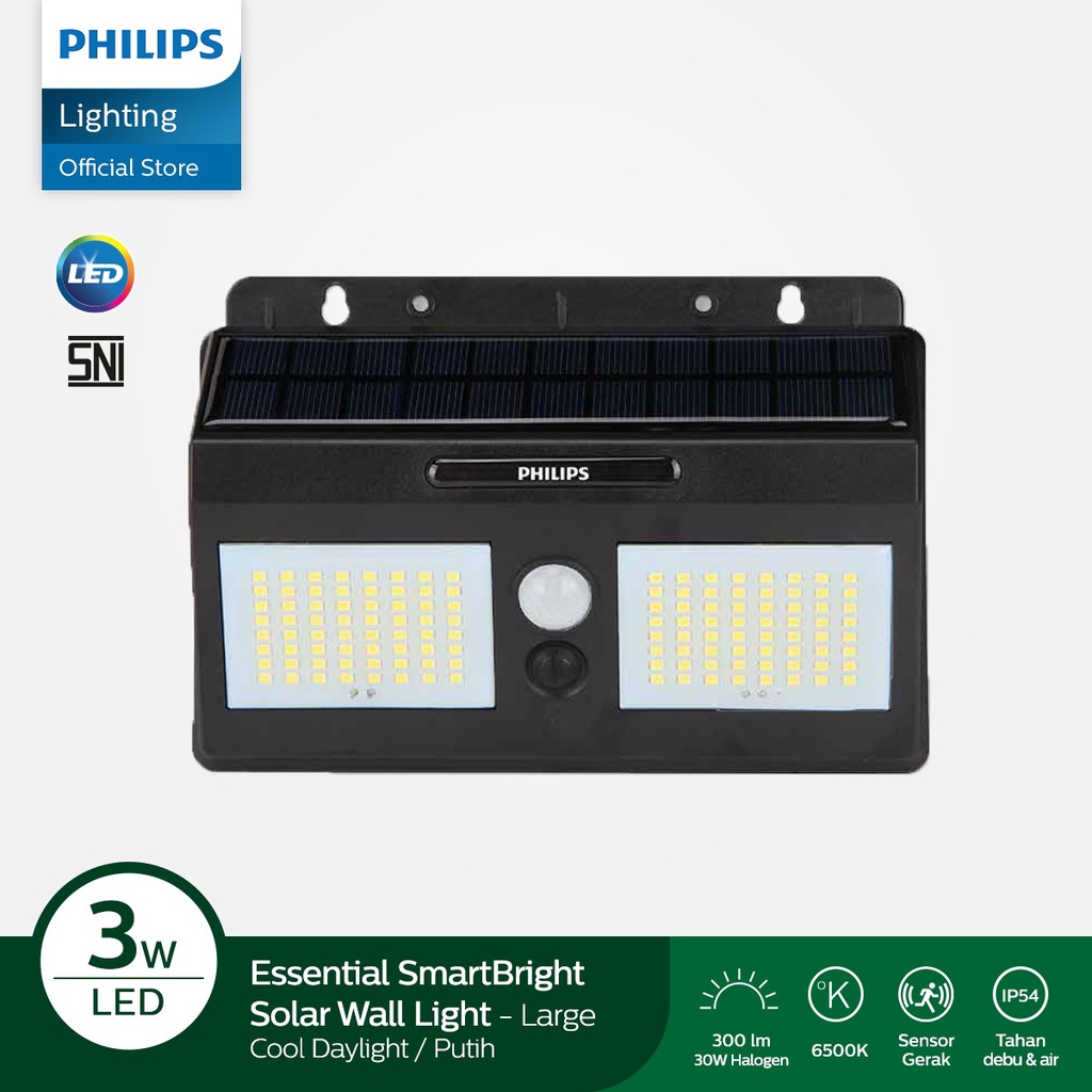 Philips Essential SmartBright Solar Wall Light Large