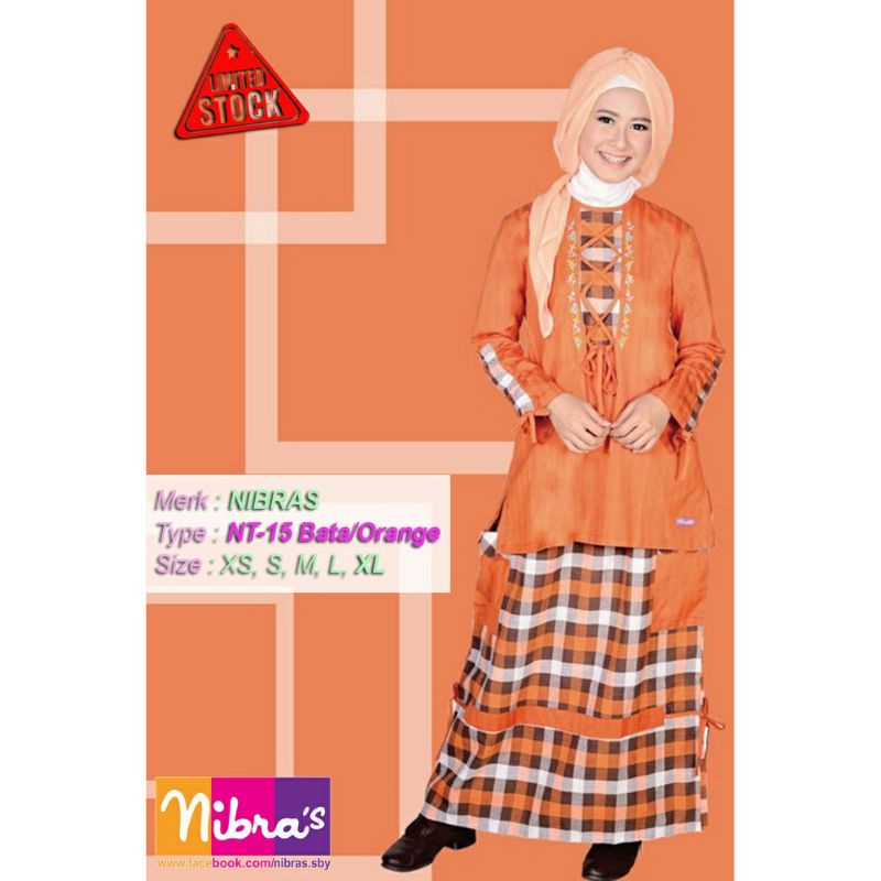 [DISKON 50%] SET ATASAN DAN ROK NIBRAS TEEN NT 15 SIZE XS SISA 1