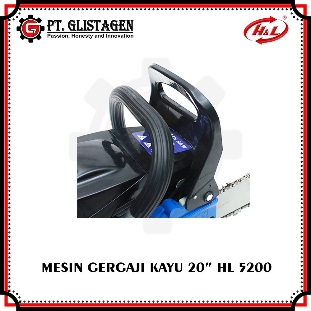 Mesin Potong Kayu HL 5200 / Gergaji Chain Saw / Chainsaw H&amp;L HL 5200