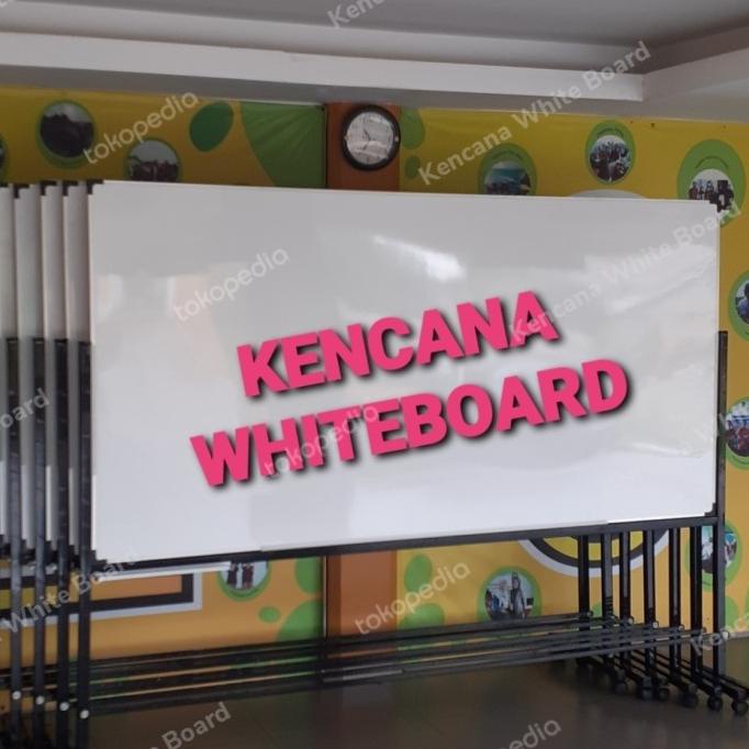 white board standing 120x240 murah