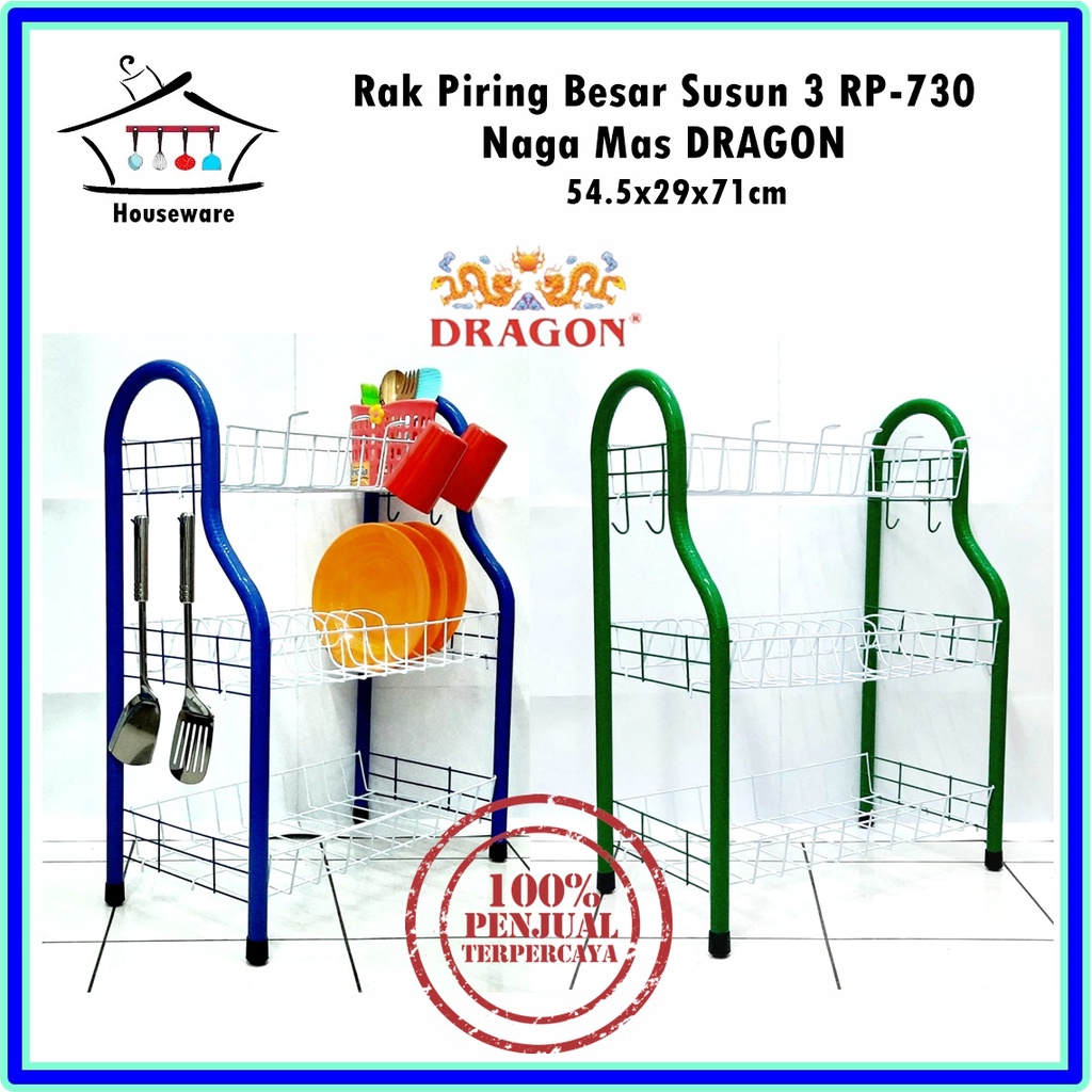 Rak Piring Susun Besar RP730 Ssn 3 Naga Mas