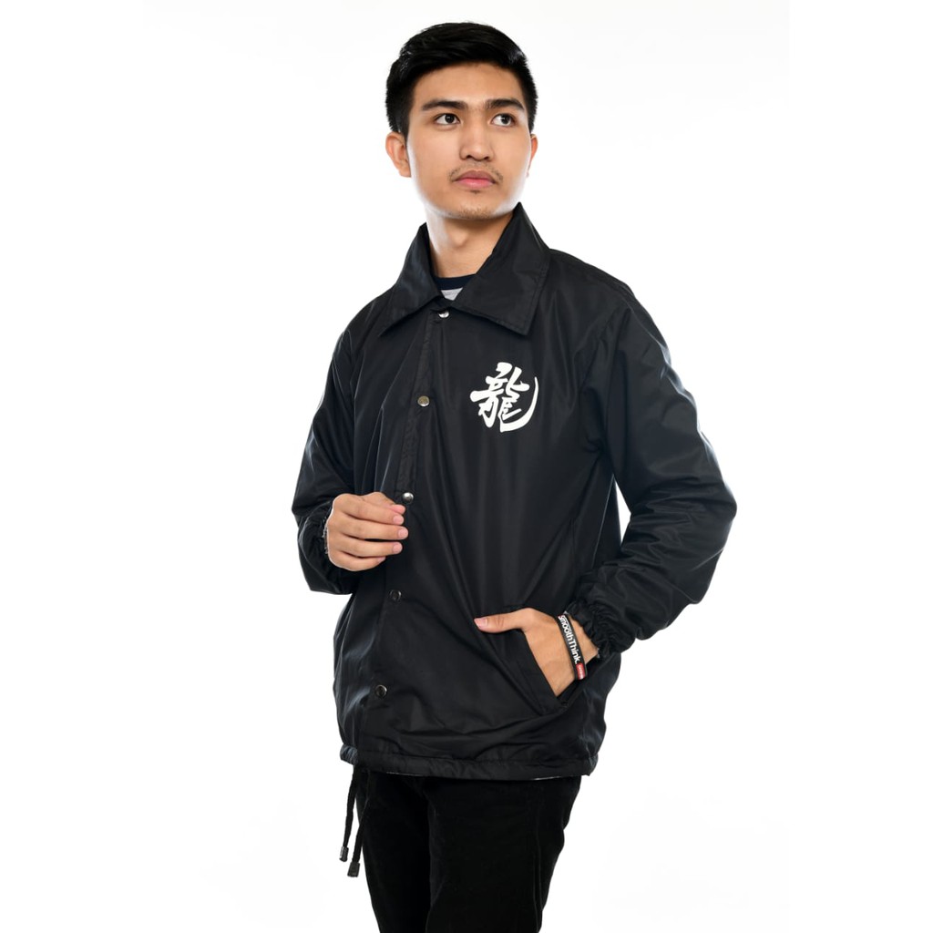 Jaket Coach Pria Terbaru Motif Naga / Coach Jaket Japan / Parasut jaket