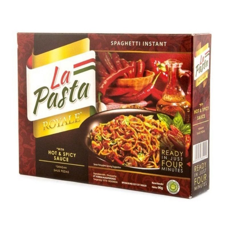 

LA PASTA ROYALE Hot Spicy Sauce Spagheti 90gr