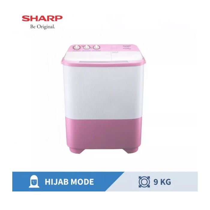 SHARP Mesin Cuci Twin Tub 9KG ES-T99SJ-BL-PK