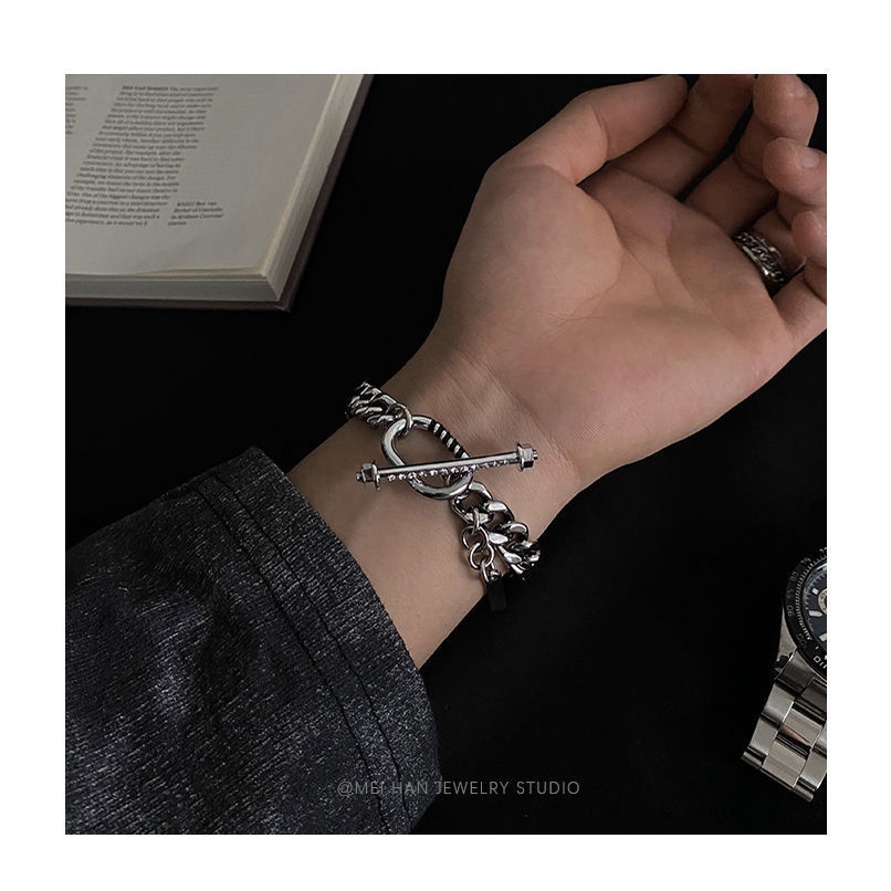 Stainless steel PL gesper gelang pria dan wanita fashion In special interest desain gelang hadiah pa