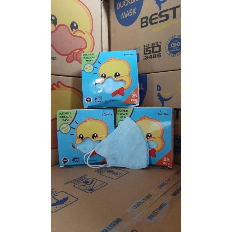 Bestmed Masker Medis Duckbill Anak Earloop Isi 25pcs