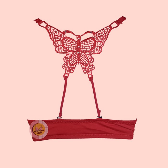 BH Wanita Kupu-Kupu kait Kancing Depan Berkawat / Bra wanita kupu-6