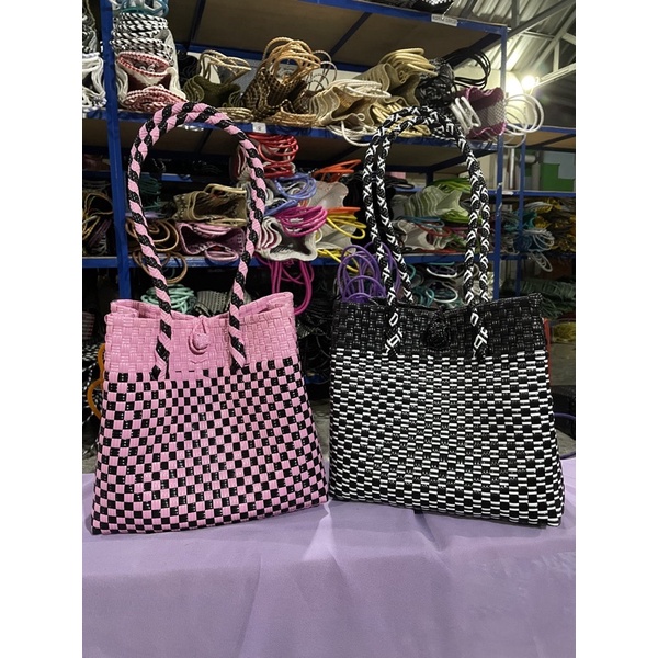 MAJID - Tas Anyaman Jali Warna Langka Premium / Tote Bag READY STOK