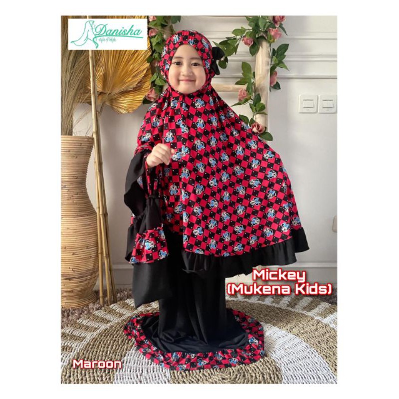 Mukena Anak usia 3-6th ORIGINAL DANISHA Mukena Kids MICKEY