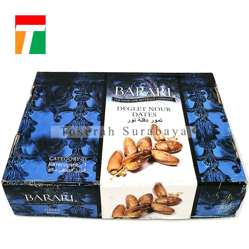 Barari Kurma Tunis Madu Curah 5kg Deglet Nour Biru Kurma Tangkai Tunisia