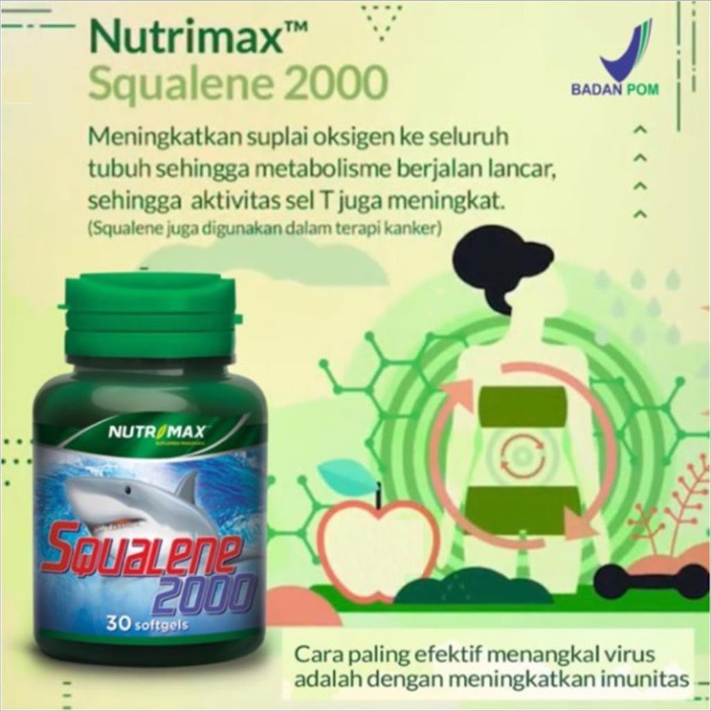 Nutrimax Squalene 2000 Suplemen Kesehatan [30 Softgel]