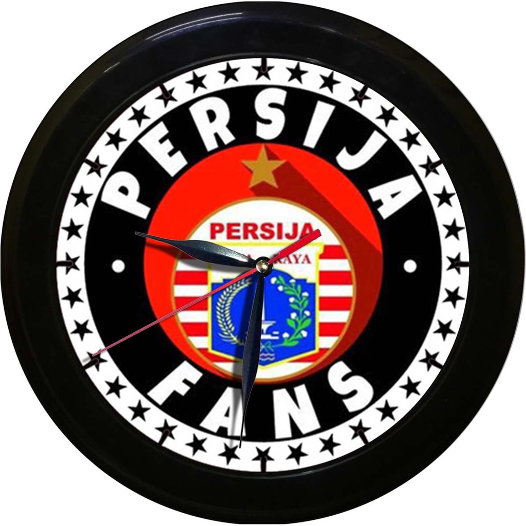 JAM DINDING PERSIJA 9   (DIAMETER 30CM)