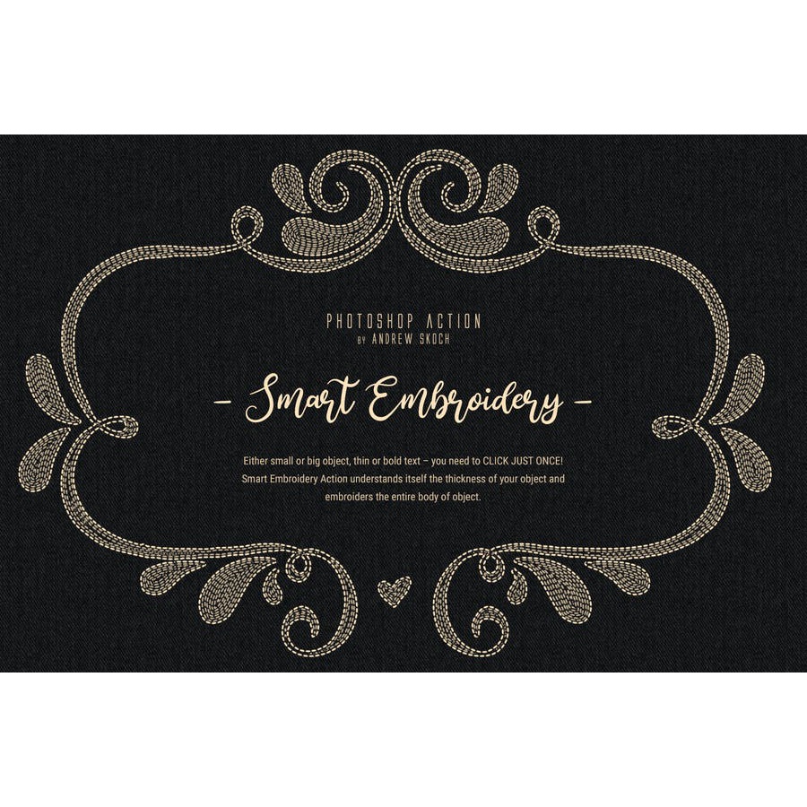 Smart Embroidery - Photoshop Action