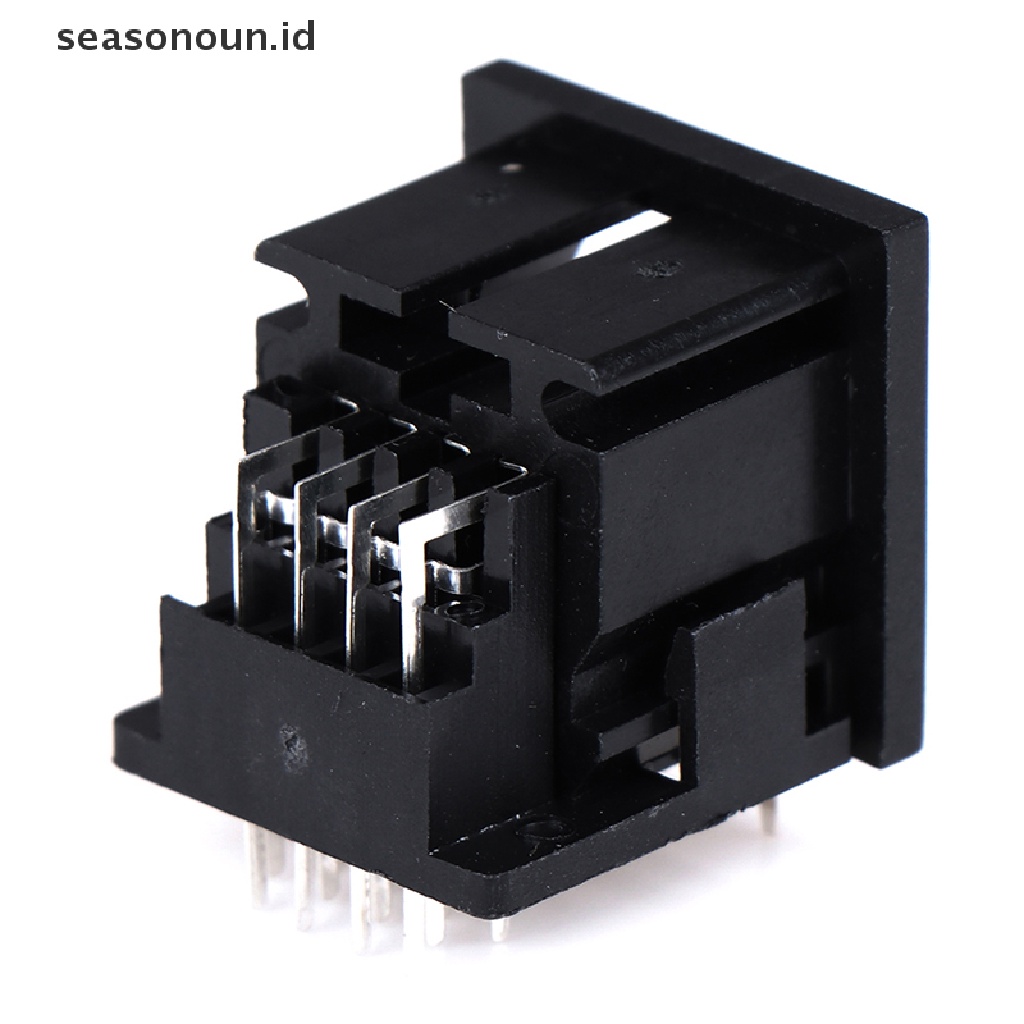 (seasonoun) Din Adapter Konektor Panel Mount PCB 13 Pin Bulat Female